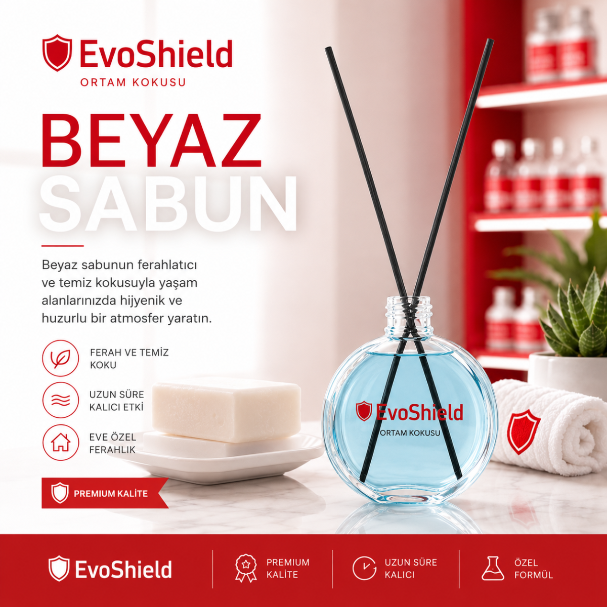 EvoShield Ortam Kokusu – Beyaz Sabun