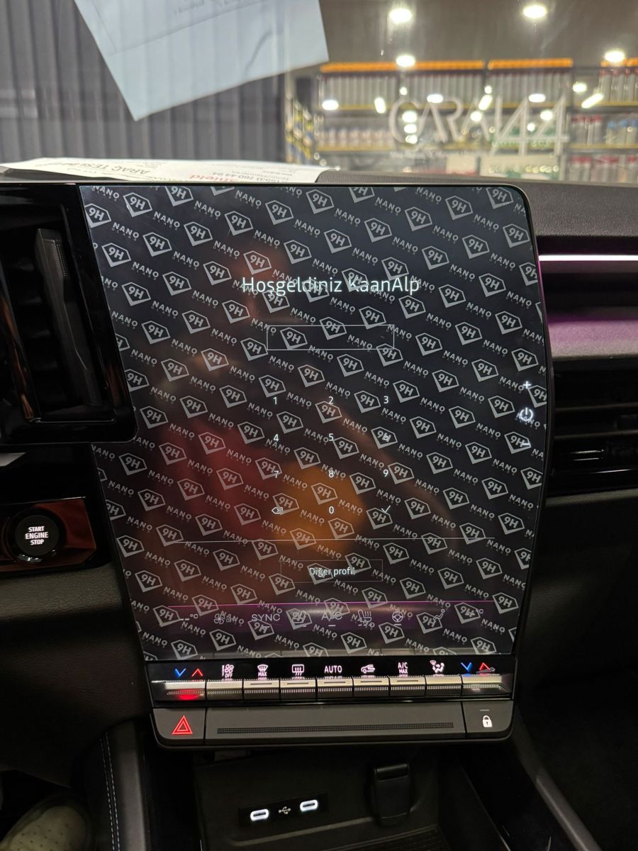 Ekran Kalkanı Renault Rafale Multimedya 9H Ekran Koruyucu