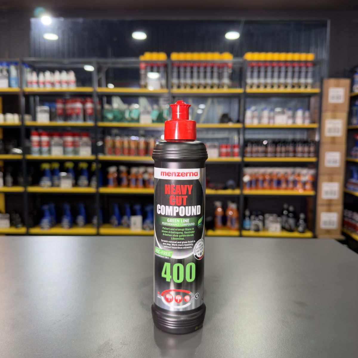 MENZERNA 400 Yeşil Seri Ağır Çizik Giderici Kalın Pasta - 250 ml