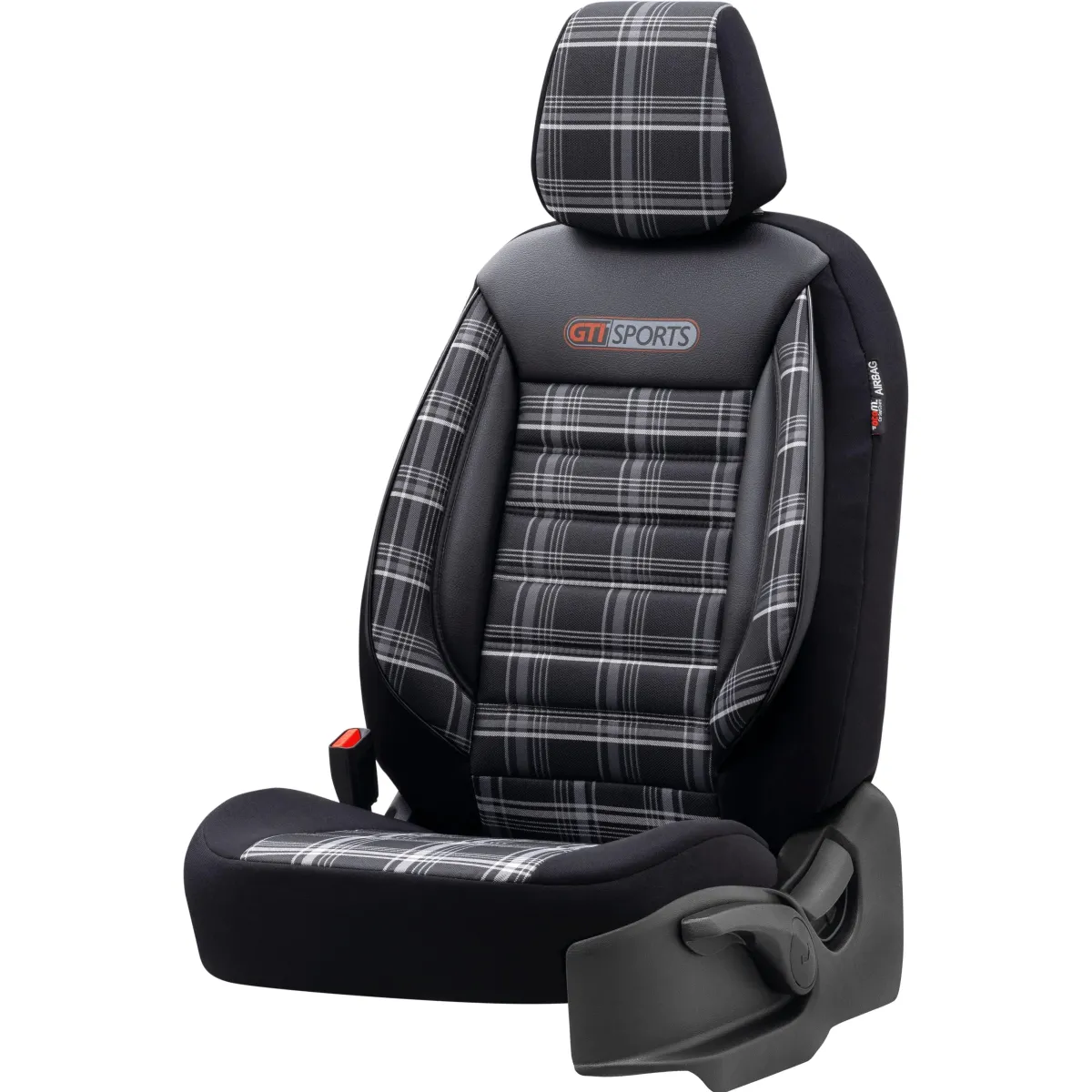 Otom GTI Beyaz Çizgili Araç Koltuk Kılıfı