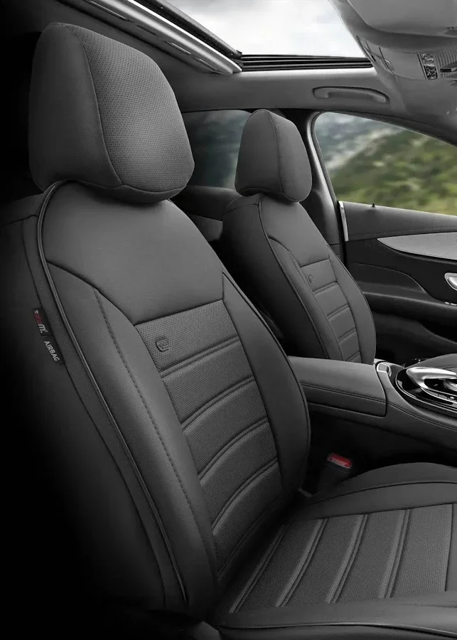 Otom Coral Siyah Araç Koltuk Kılıfı