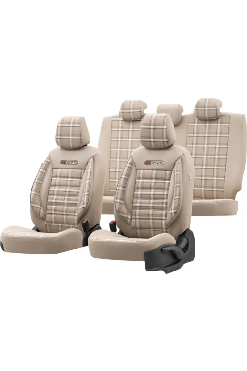 Otom GTI Krem / Bej Araç Koltuk Kılıfı